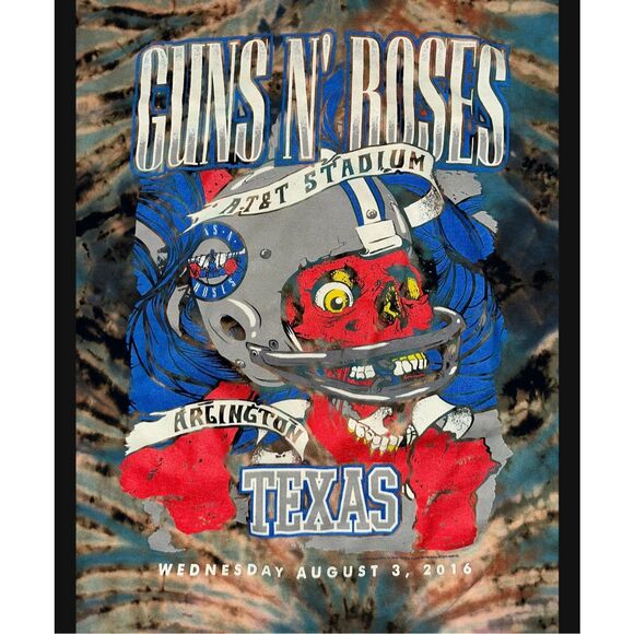 Guns N Roses Tour Tie-Dye Tee - Picture 3 of 5